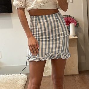Reformation Linen Mini Skirt size 2